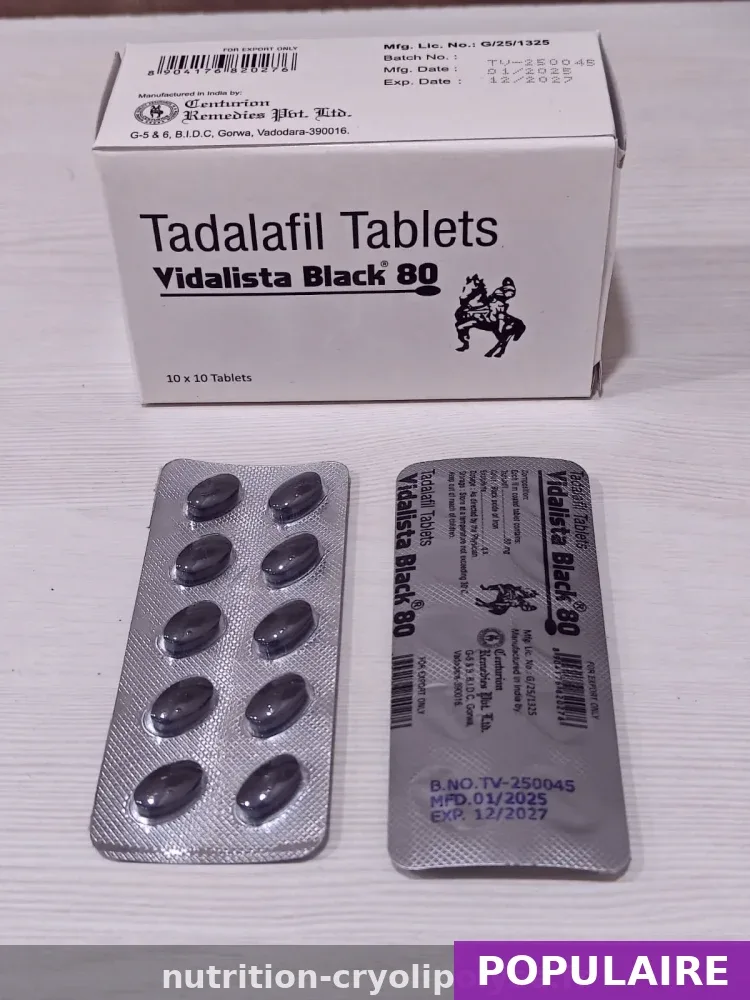 Vidalista Black 80mg — le choix de confiance en France · 0,85€