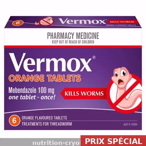 Vermox 100mg en France – 0,98€ le comprimé – pharmacie certifiée