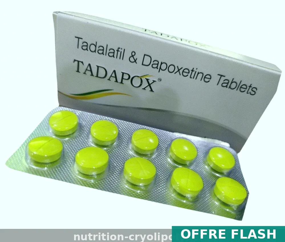 Tadapox 20/60mg : 1,74€/comprimé — Obtenez à Paris