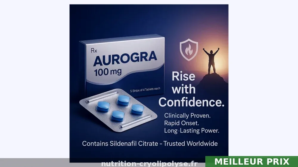 Aurogra 100mg — Sildenafil disponible en France